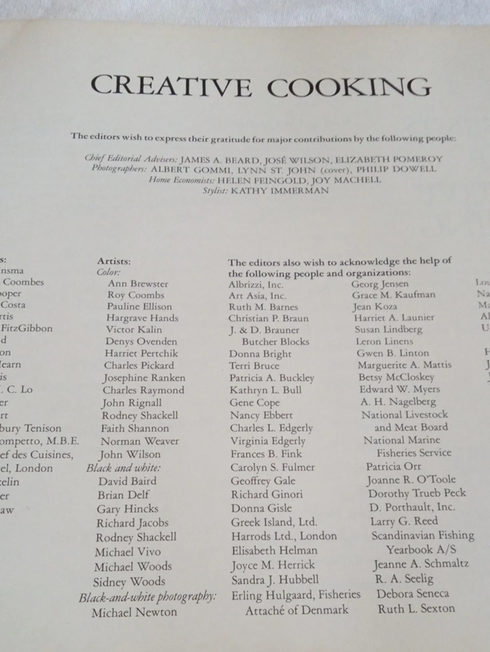 Reader's Digest Creative Cooking Cookbook